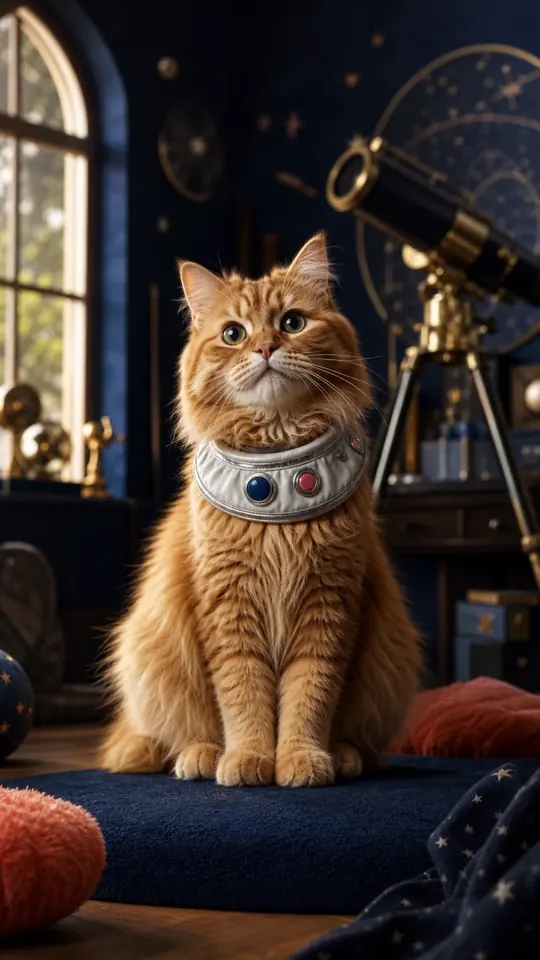 Telescope room cat
