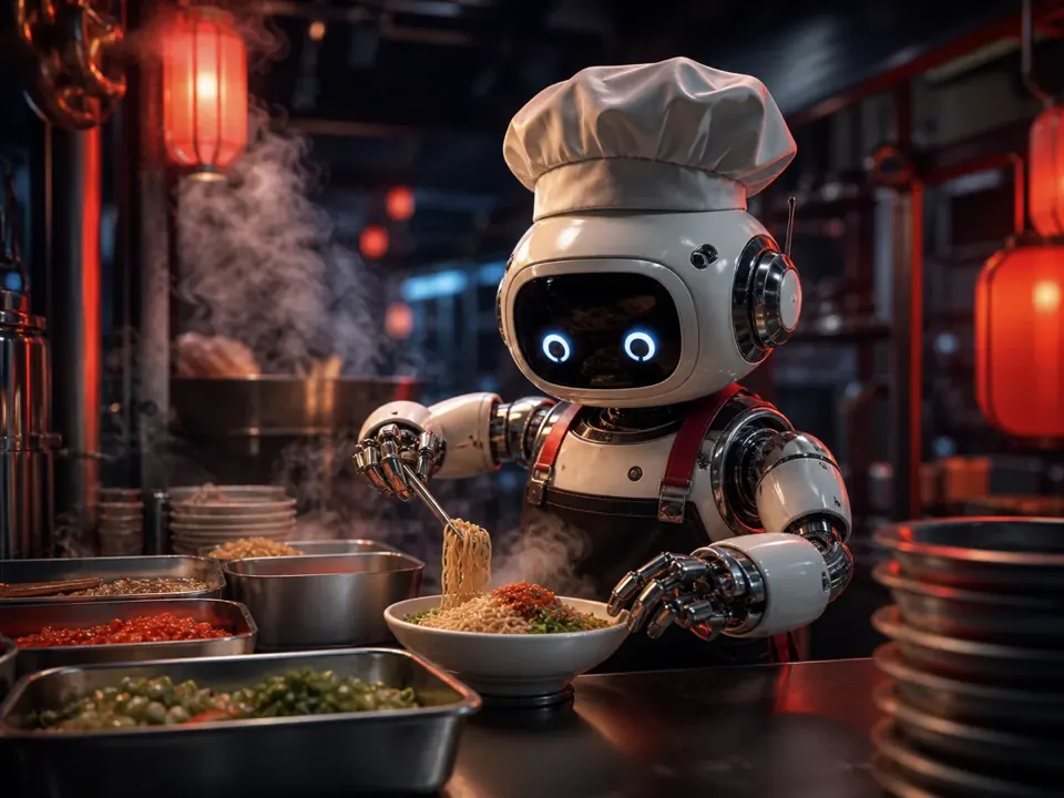 Noodle bar robot chef